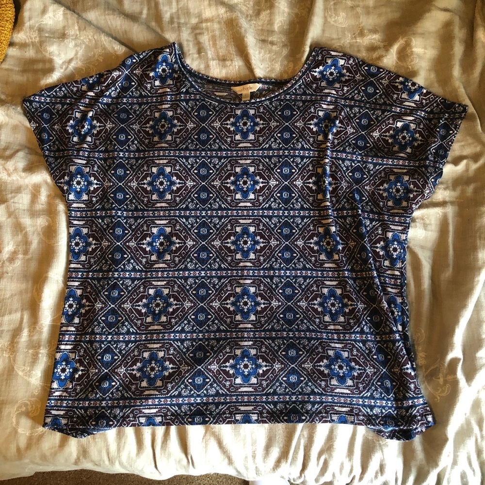 Charming Charlie’s Patterned Box Tee